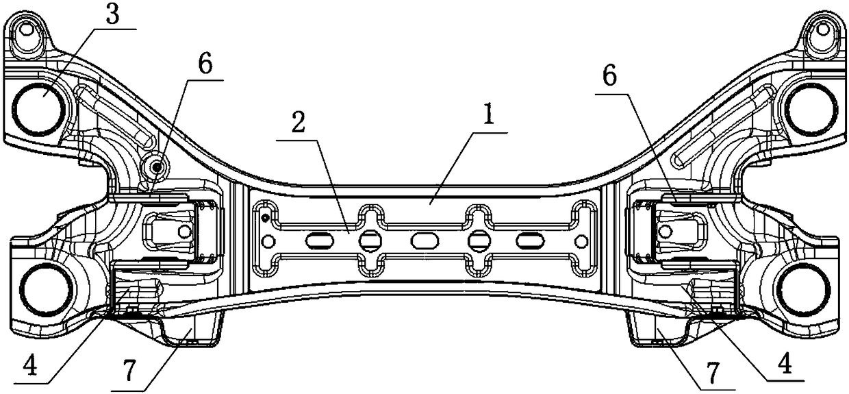 car rear subframe