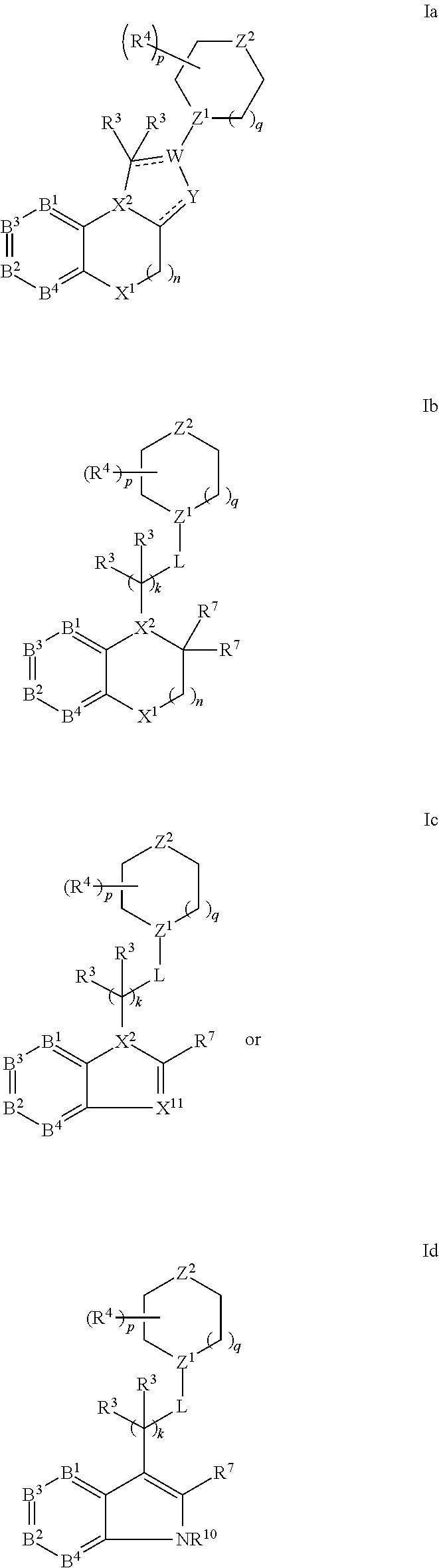 Substituted benzoxazine and related compounds