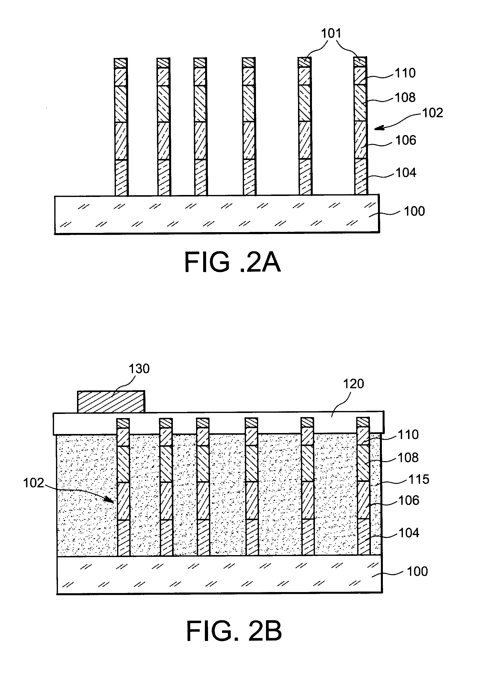 Process of making a microelectronic light-emitting device on semi-conducting nanowire formed on a metallic substrate