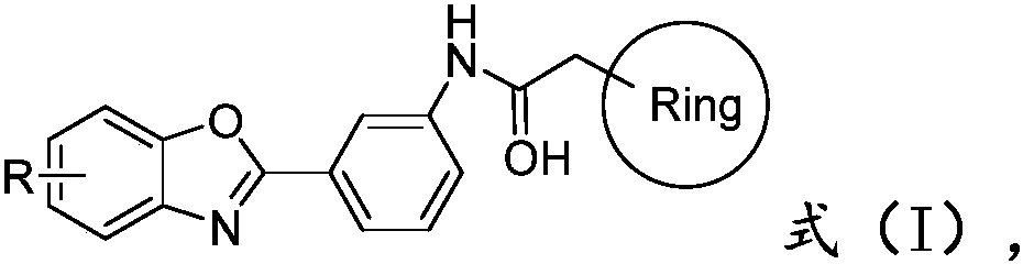 Benzoxazole derivative, and preparation method and application thereof