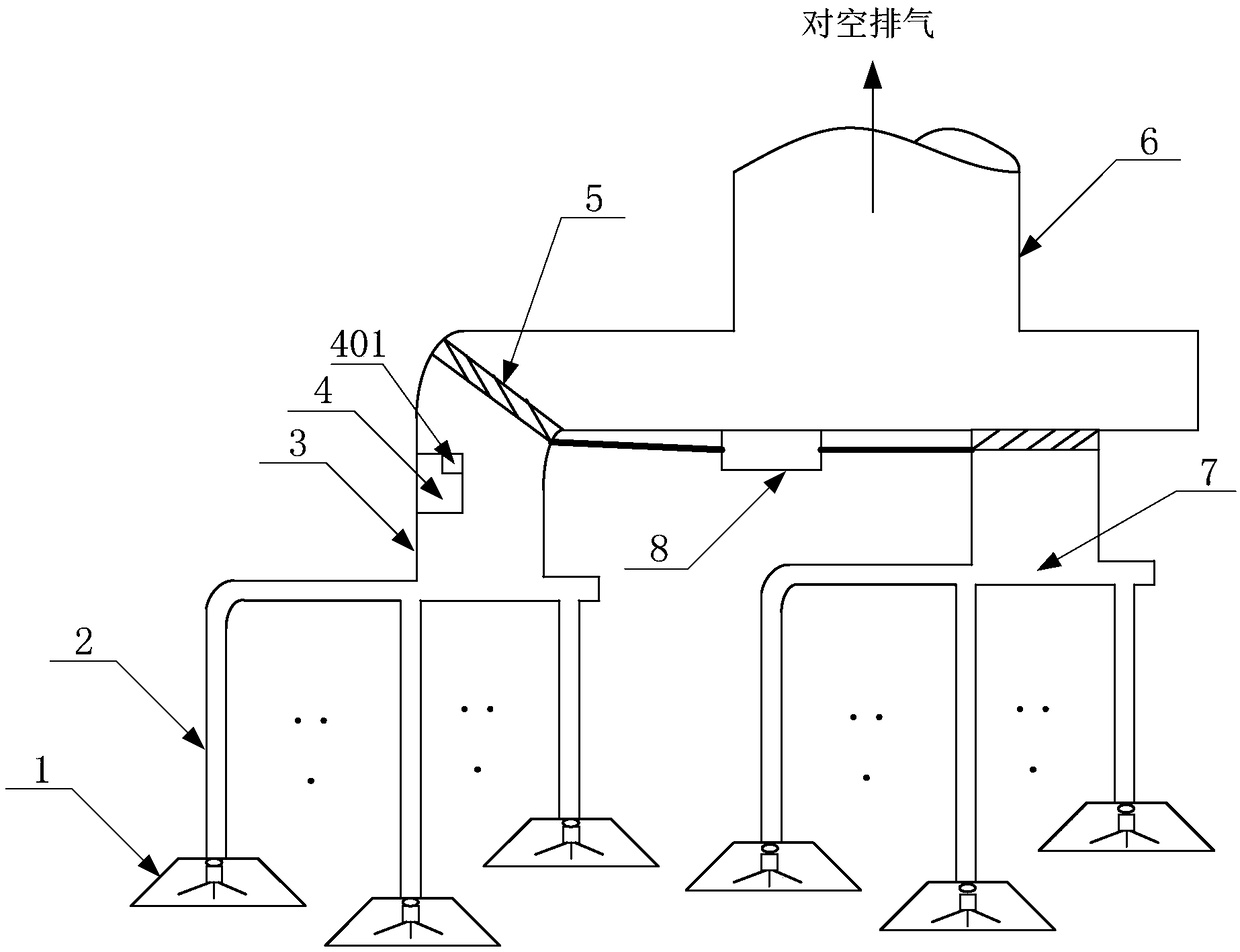 Hydrogen energy power generation device hydrogen leakage monitoring and protecting device and method