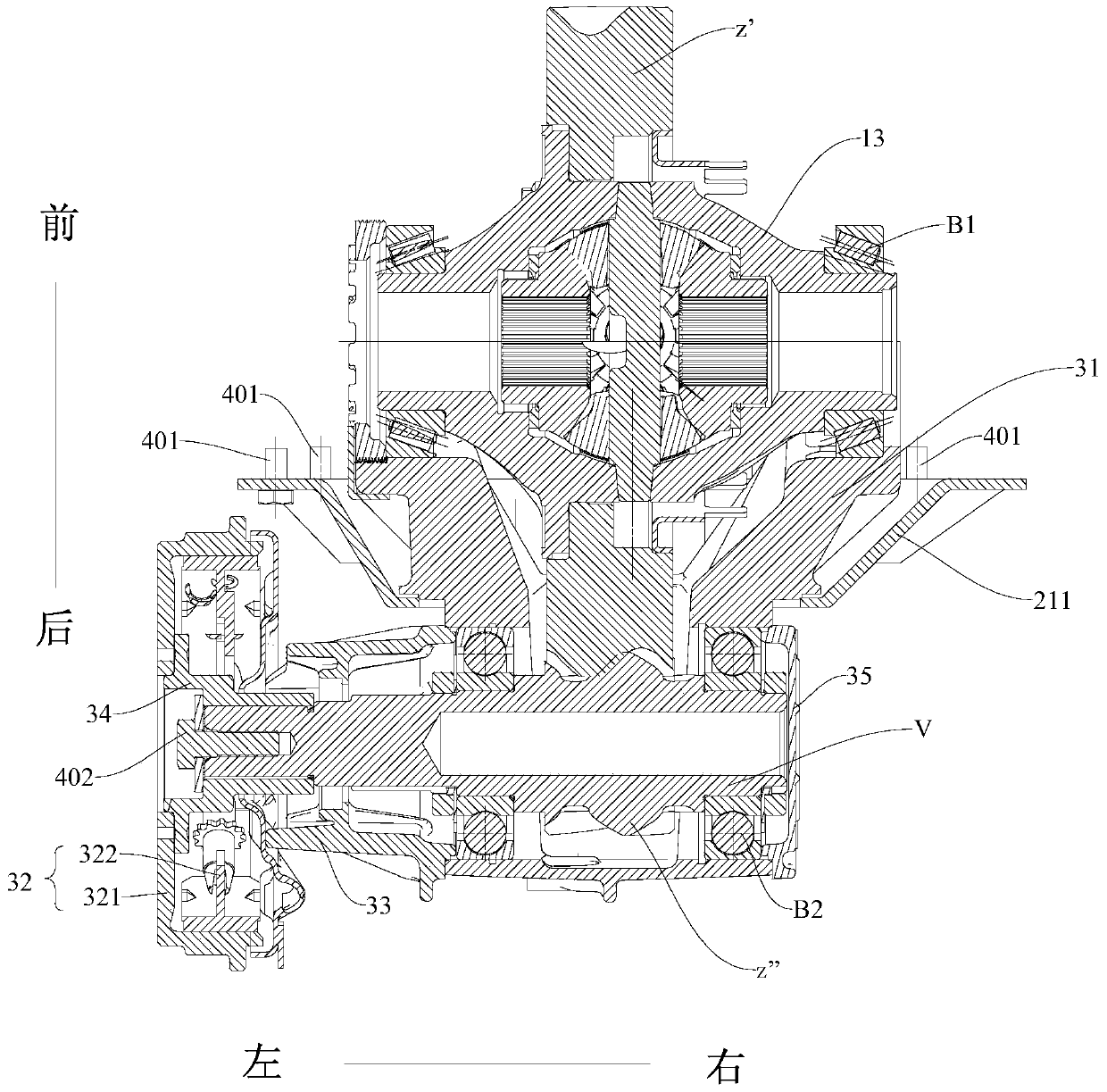 Electric drive axle assembly and vehicle with the electric drive axle assembly