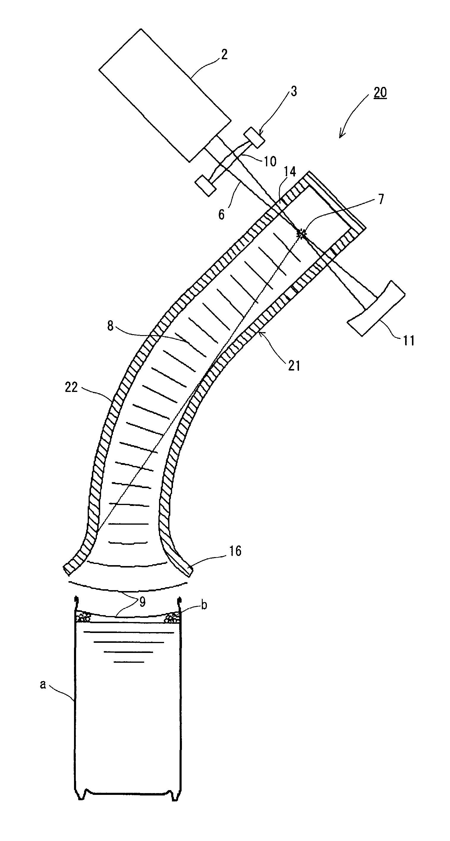 Defoaming method and device