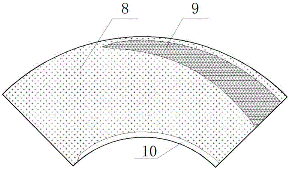 Rectangular 90-degree dust-deposition-prevention bend and dust-deposition-prevention treatment method for bend