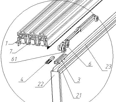 Mounting method of sliding doors