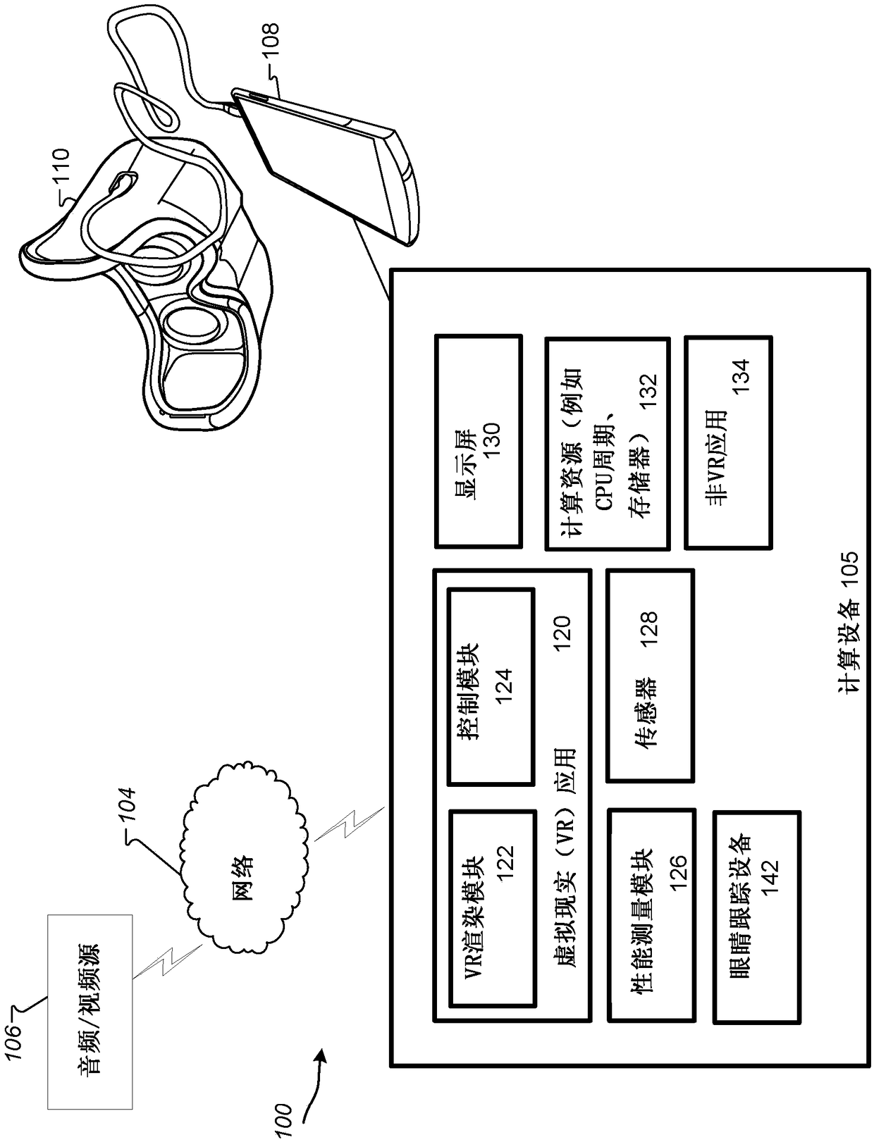 Adjusting video rendering rate of virtual reality content and processing of a stereoscopic image