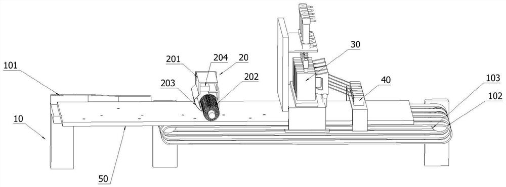 A device and method for detecting pits on the surface of a plate