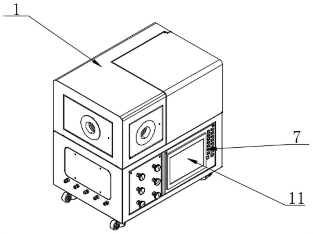 Equipment and method for measuring heat value of material through oxygen consumption method