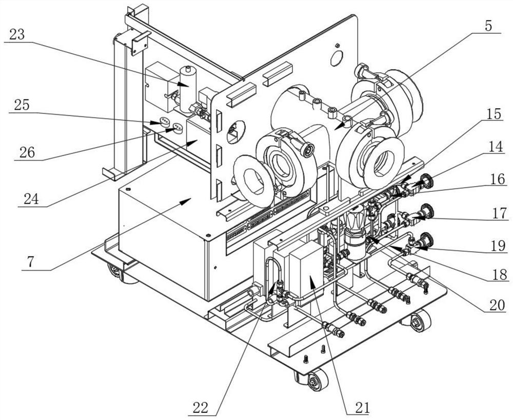 Equipment and method for measuring heat value of material through oxygen consumption method