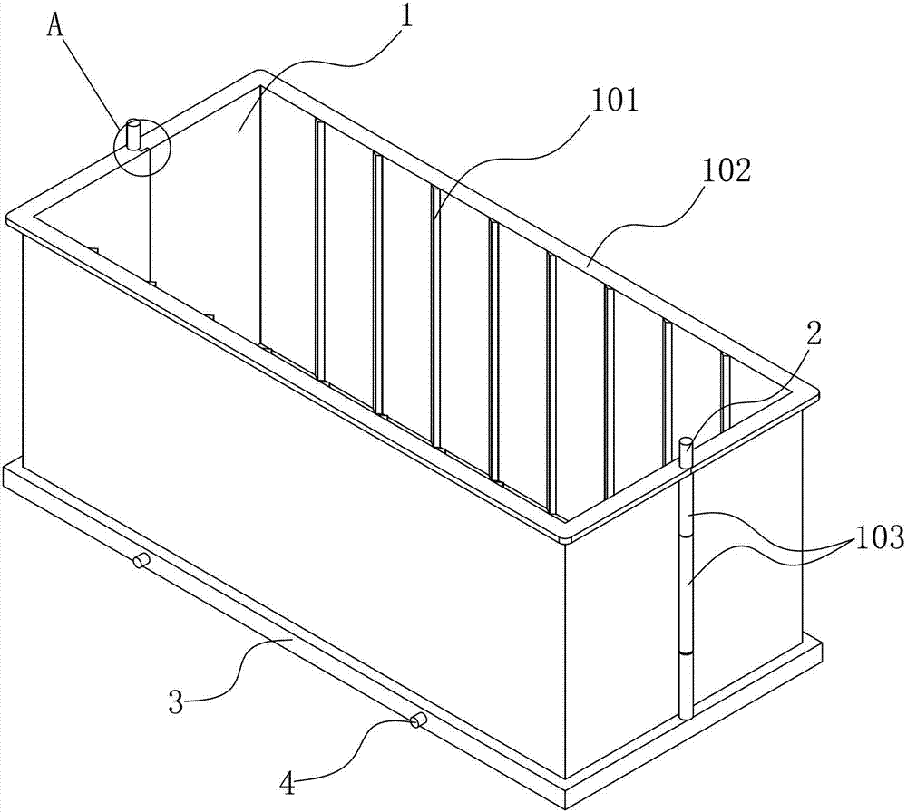 Self-insulation concrete composite building block casting box and use method thereof