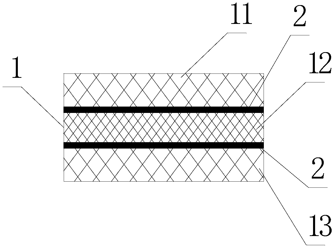 Easy-tearing type dry composite sheet and production method thereof
