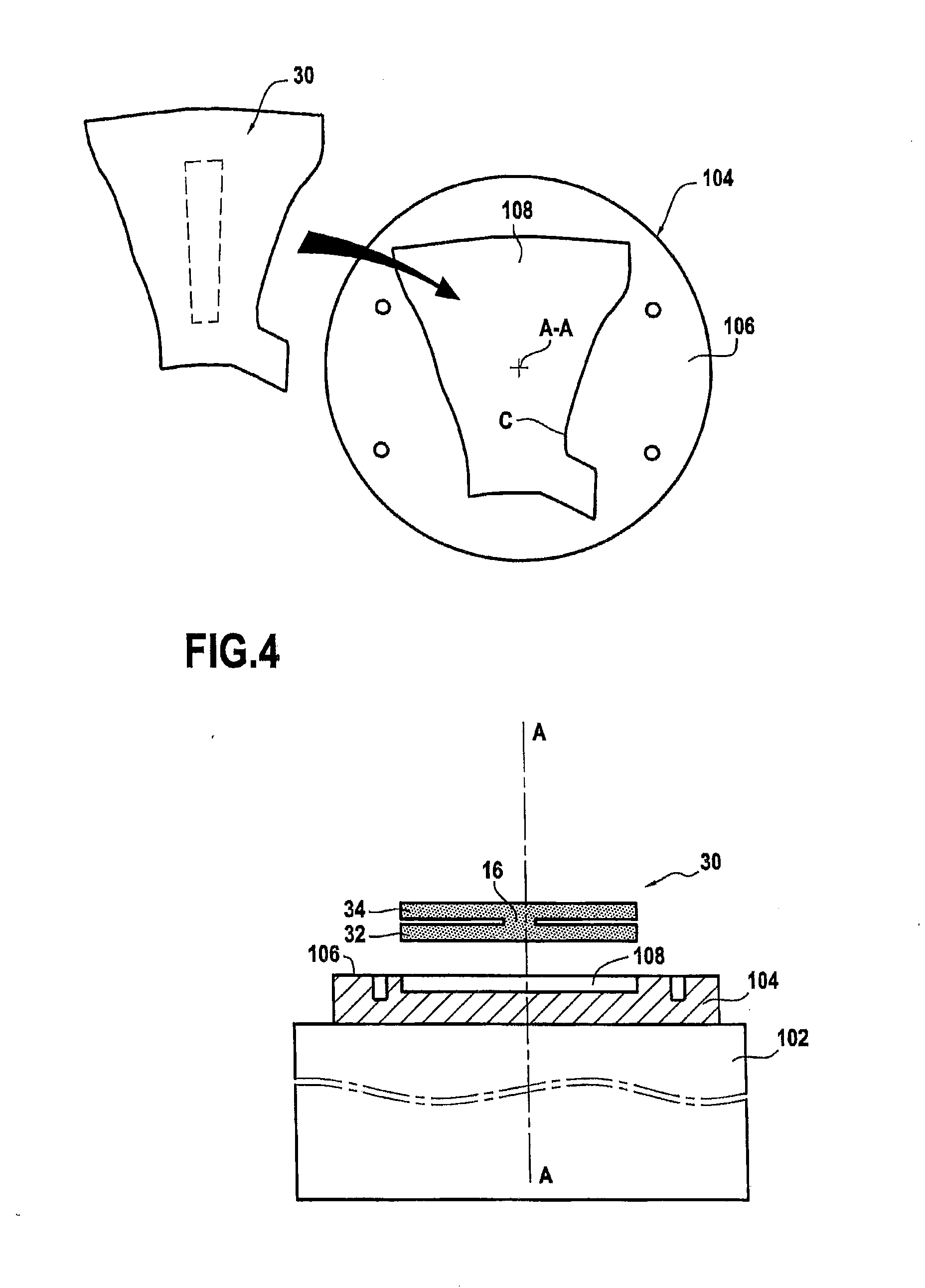 Cutting table for cutting a fiber preform obtained by three-dimensional weaving, and a cutting method using such a table