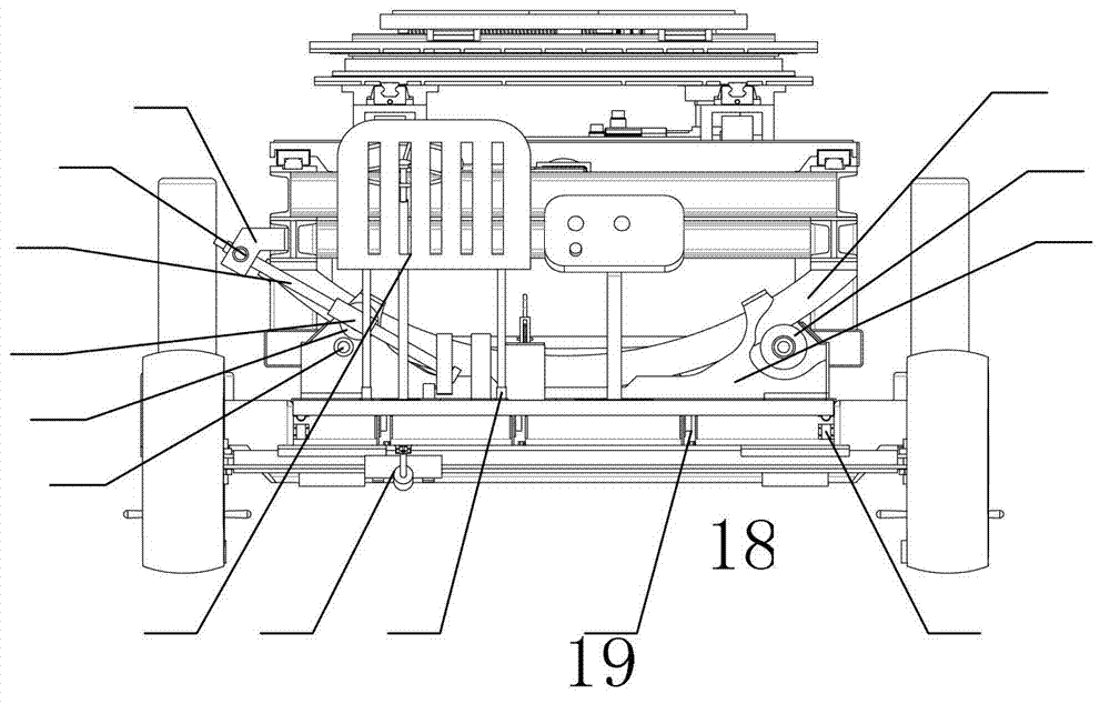 Numerical-control electric frame truck for airplane engine mounting