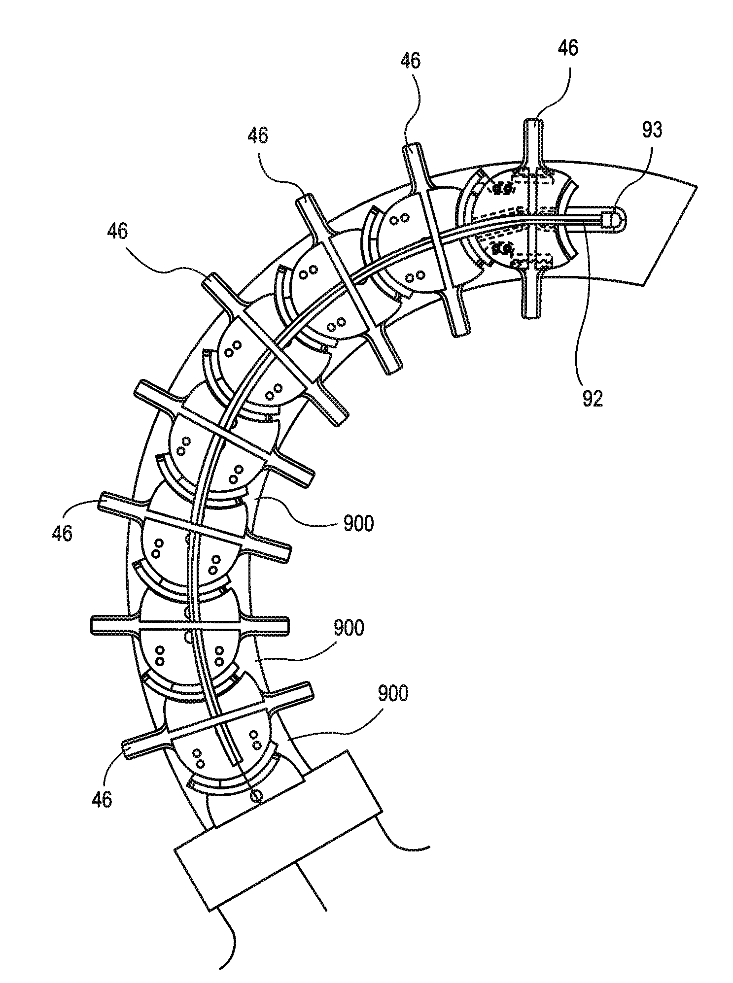 Segmented instrument having braking capabilities