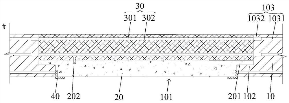 Post-cast strip construction method