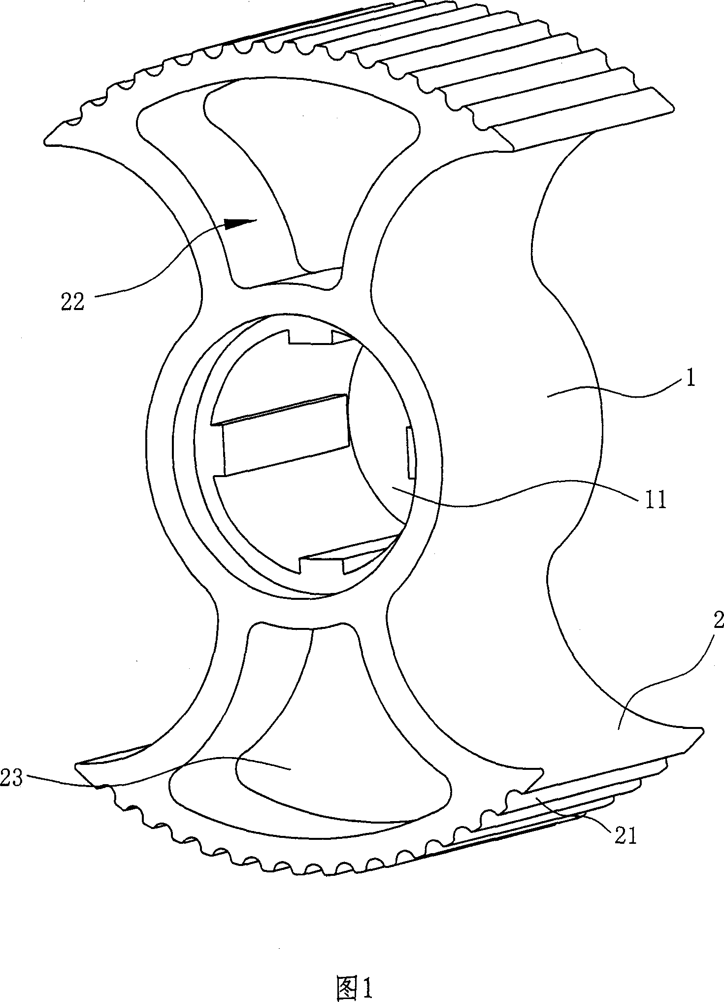 Rotor for rotation type displacement pump