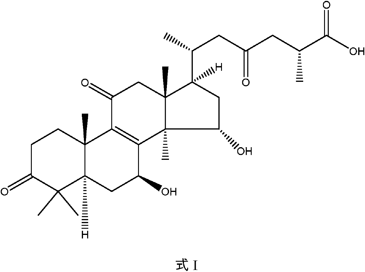 Application of ganoderma acid a in the preparation of drugs for preventing and treating hepatitis C virus