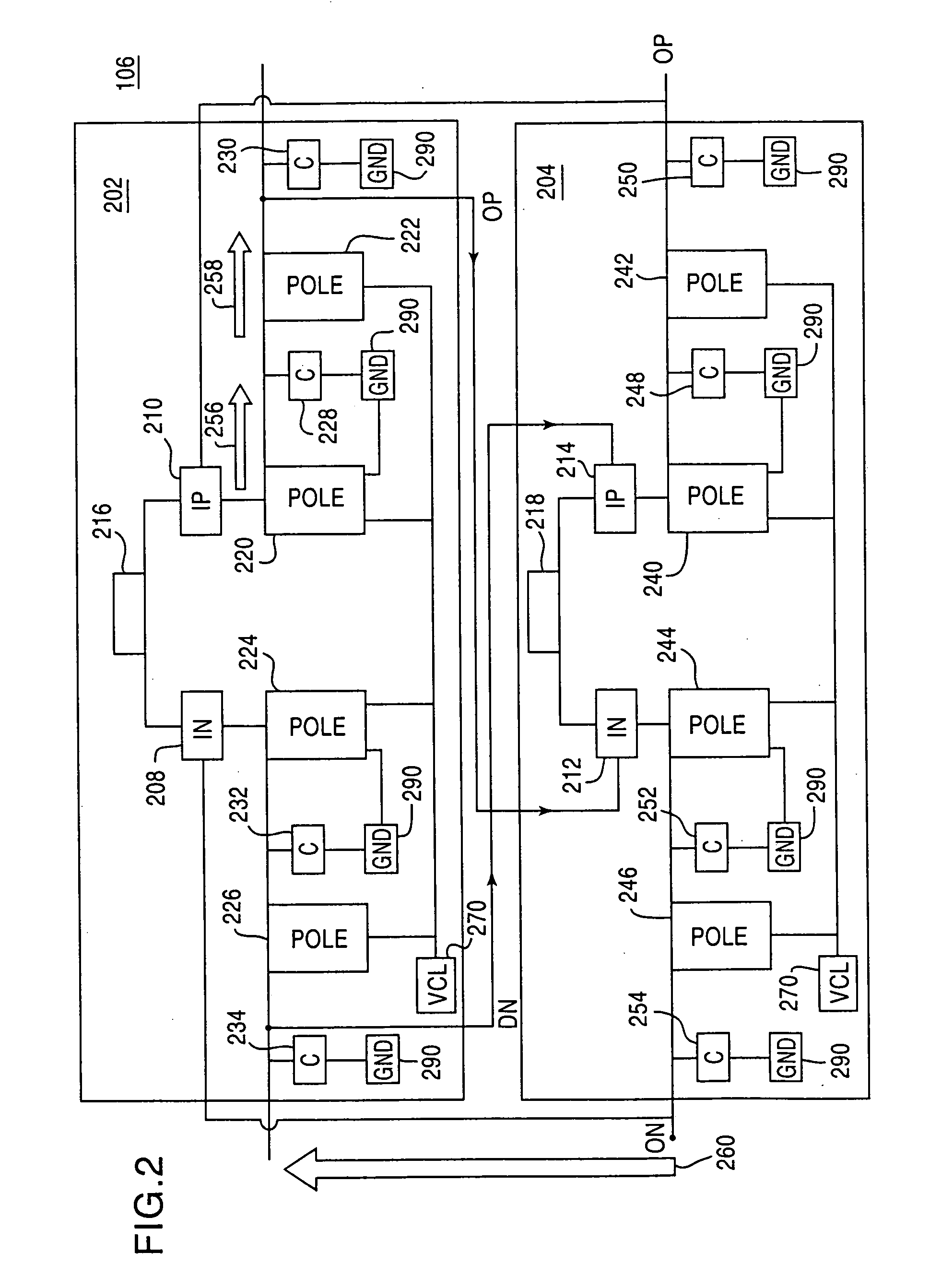 Oscillator with quadrature output in a cross-coupled configuration