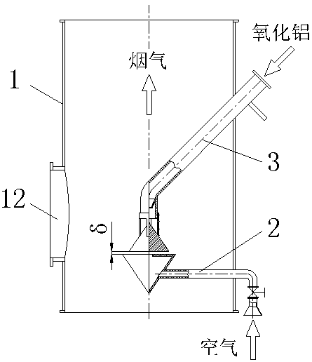 A method and device for electrolytic flue gas purification without power injection feeding