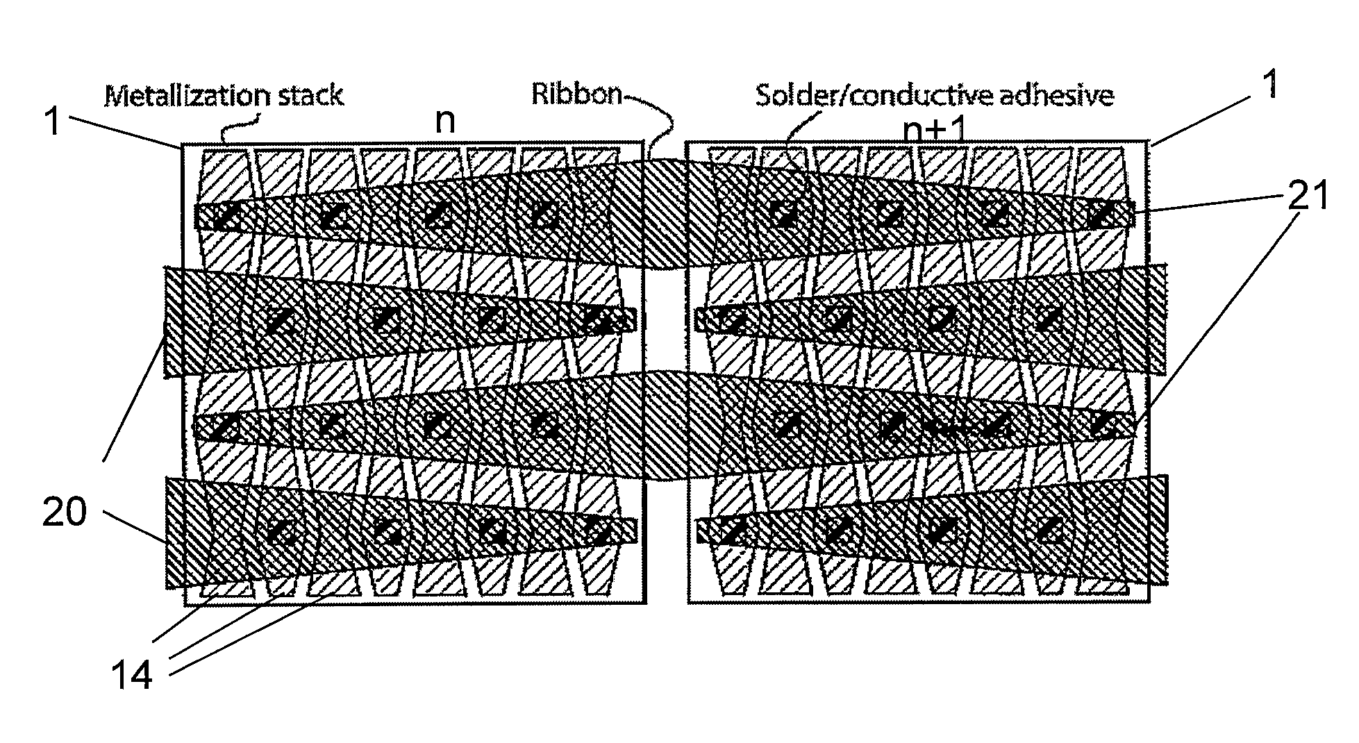 Method for metallization or metallization and interconnection of back contact solar cells