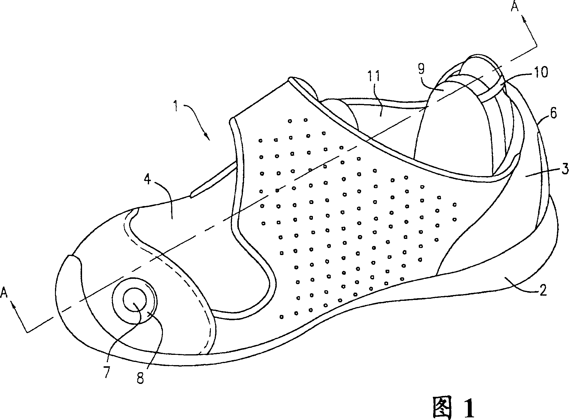 Fitting system for children's footwear