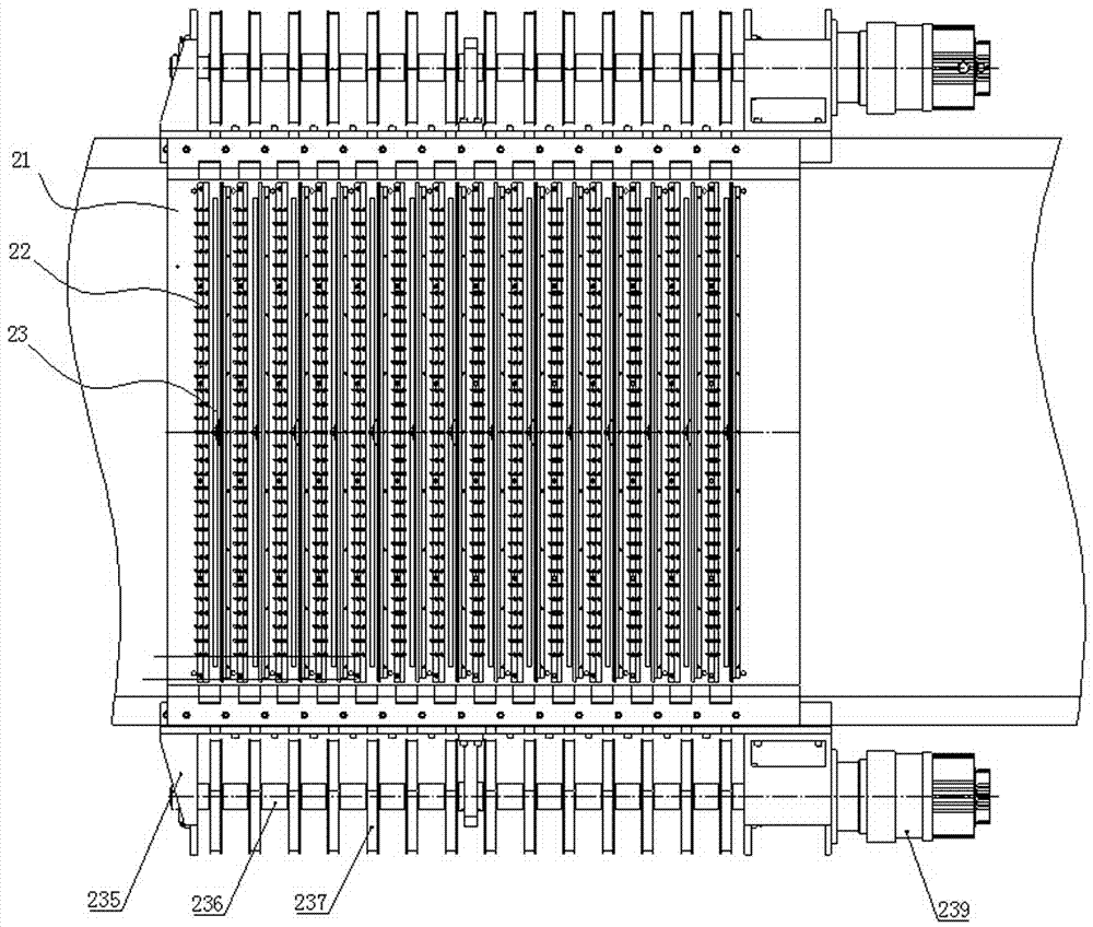 A kind of automatic yarn laying mechanism of glass fiber pultrusion grid continuous production line