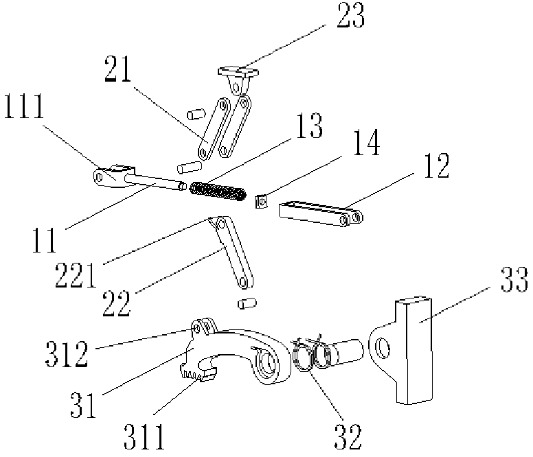 Parking braking device without parking gear