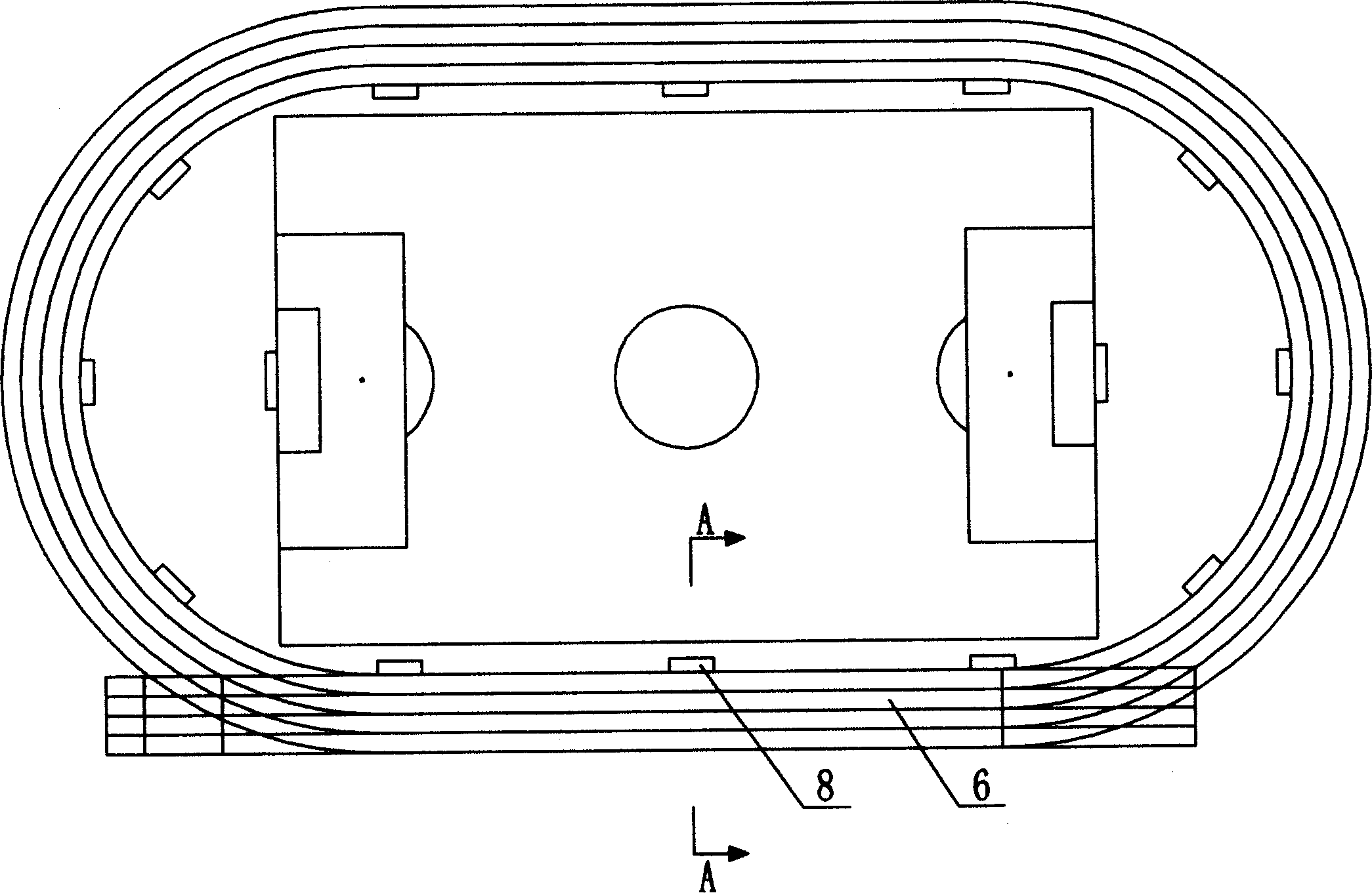 Structural layer for playground track and materials used for track pavings