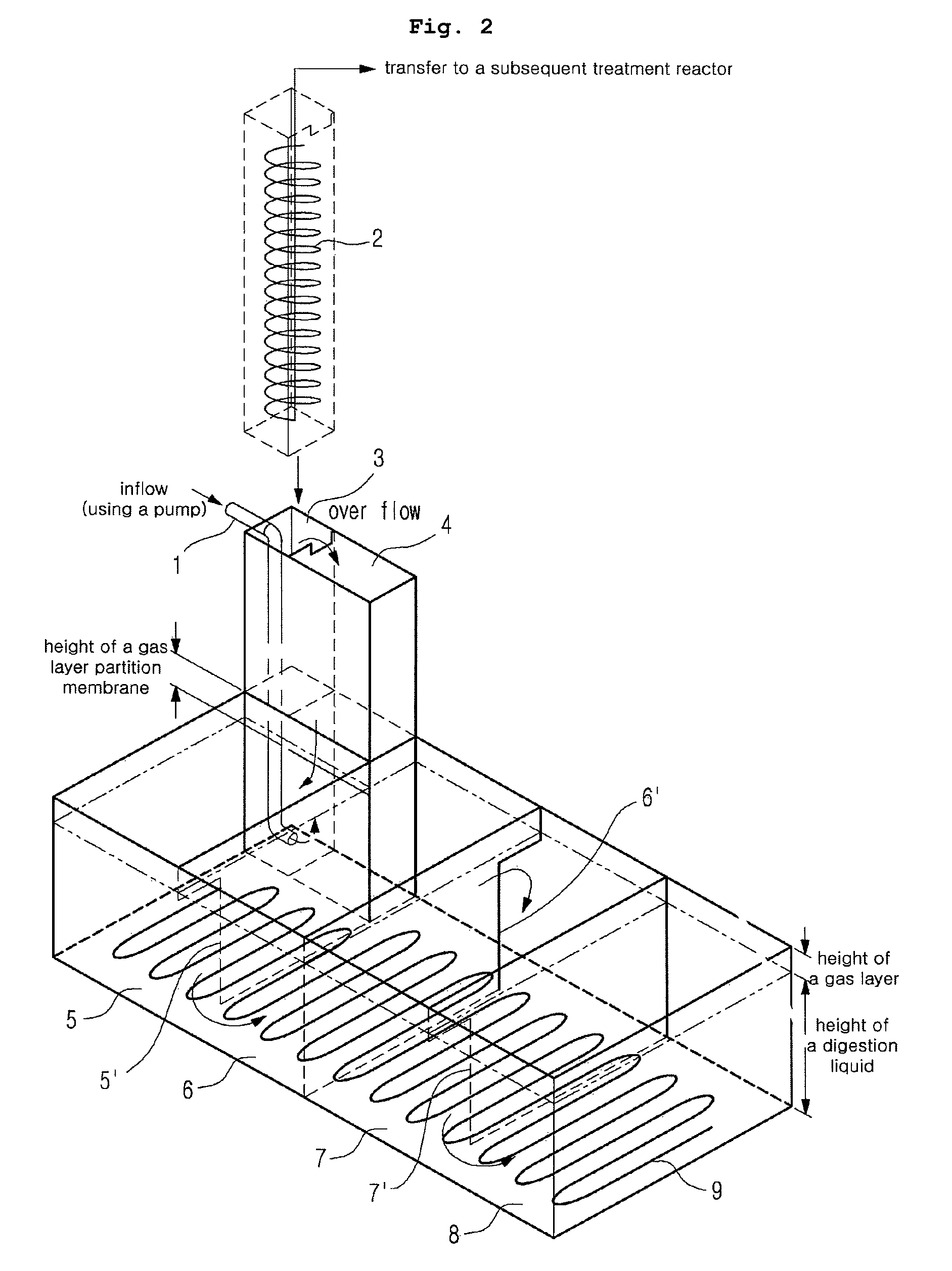 Apartment-shaped anaerobic digester for producing biogas