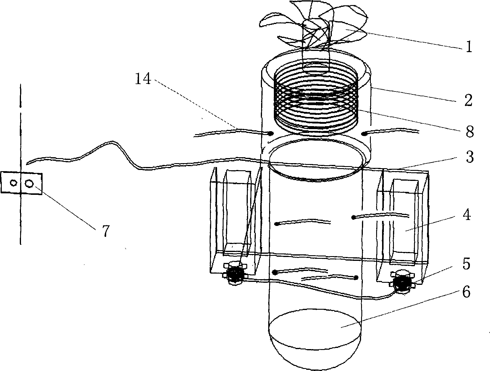 Human-back-type electric diving propulsion equipment