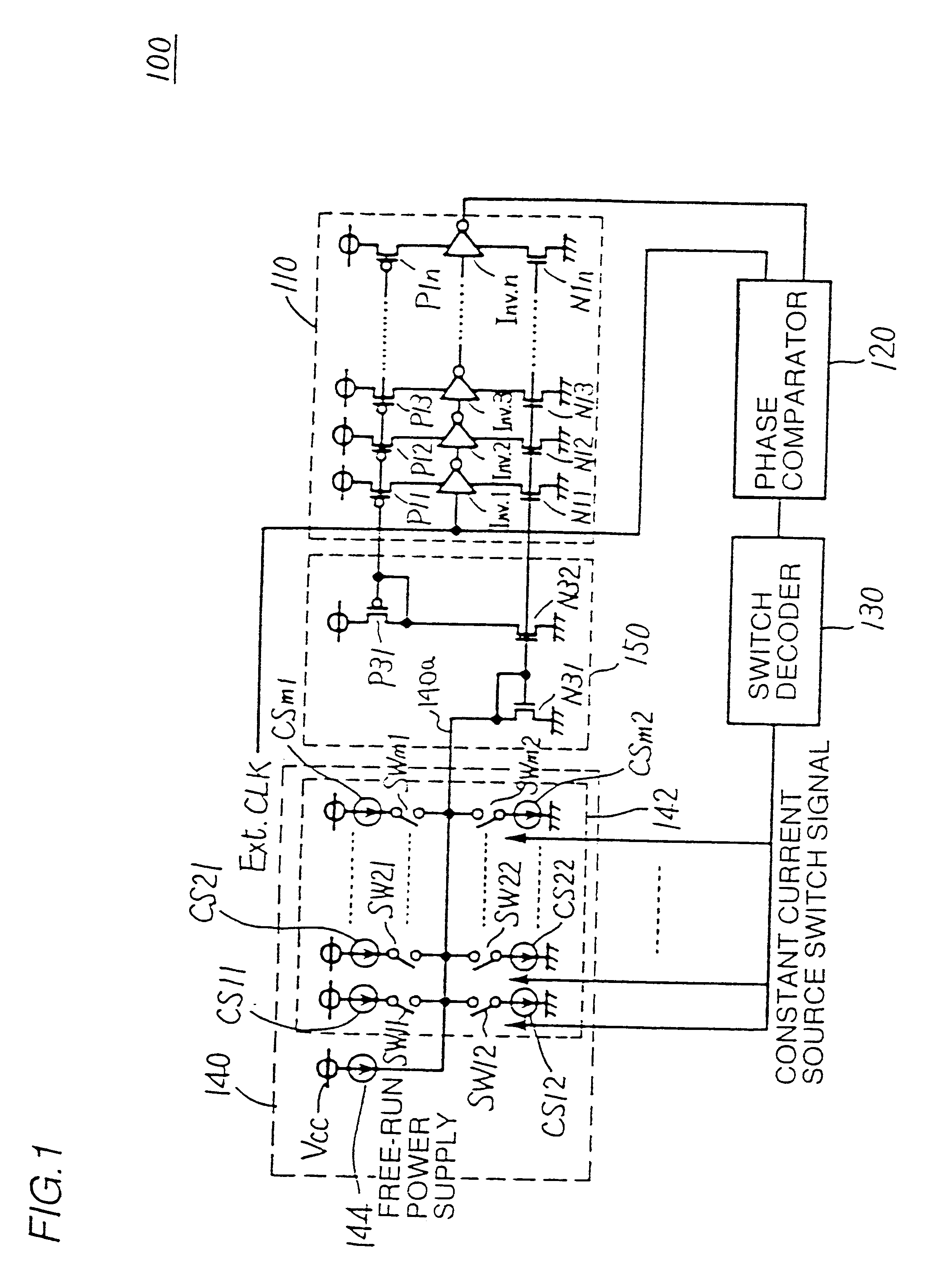 Semiconductor memory device allowing reduction in power consumption during standby