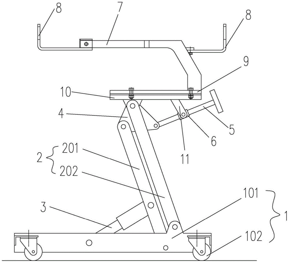 Supporting device for assembling/disassembling non-penetrable divided axle