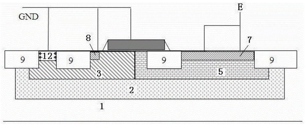 High voltage electrostatic protection structure