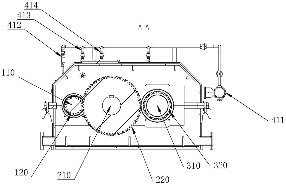 A closed-loop oil control system of a reducer and an oil control method thereof