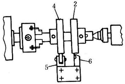 Device for turning eccentric circle by profiling