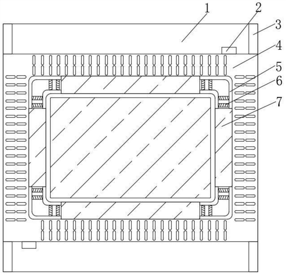 A radiator structure for engineering equipment that is convenient for assembly and cutting and replacement of cooling fluid