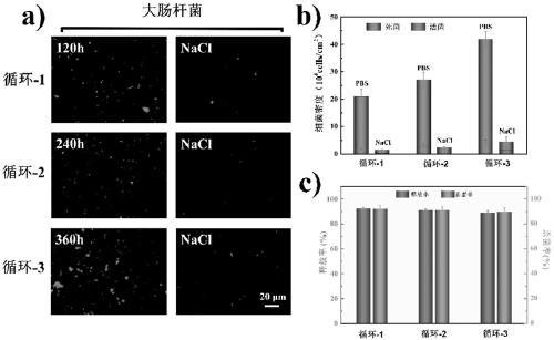 Preparation method of antimicrobial polymer brush with triple functions of anti-fouling, sterilization and release
