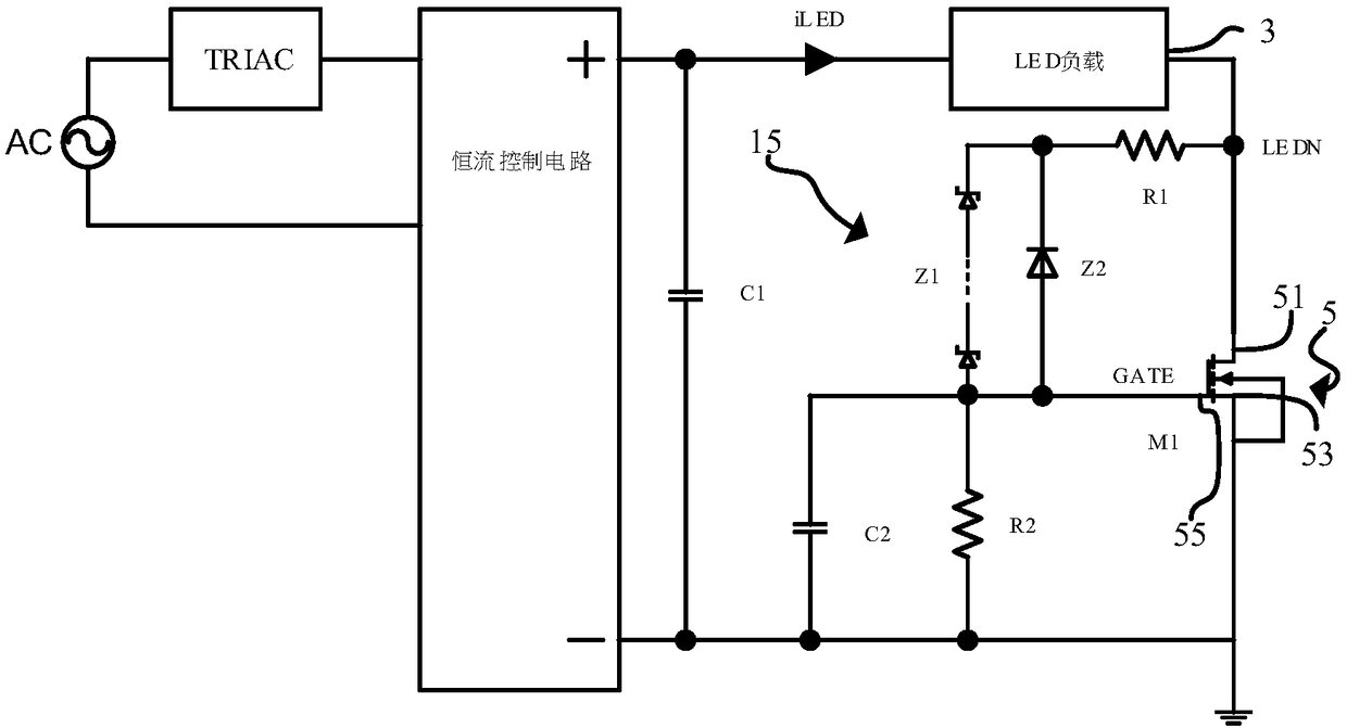 LED current ripple cancellation circuit suitable for ultra-low TRIAC dimming depth