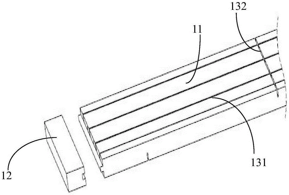 Groove-type cross-band veneer, and sheet material prepared from groove-type cross-band veneer