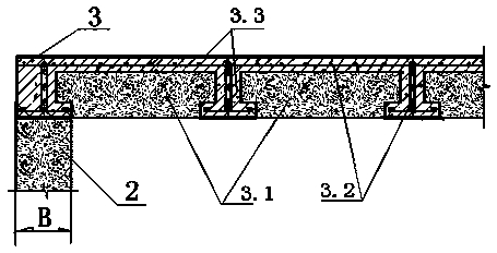 Energy-saving domestic architecture with cast-in-place industrial gypsum bearing wall and manufacturing method thereof