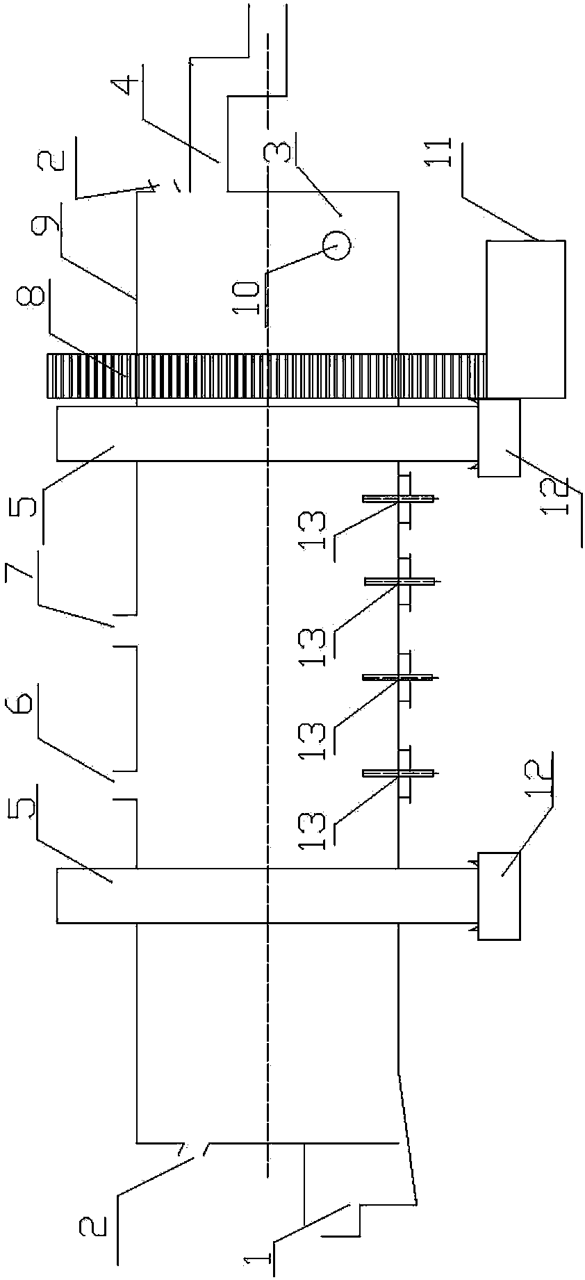 Device and technology for smelting and processing secondary lead materials to generate lead bullion by adopting bottom blowing furnace hearth