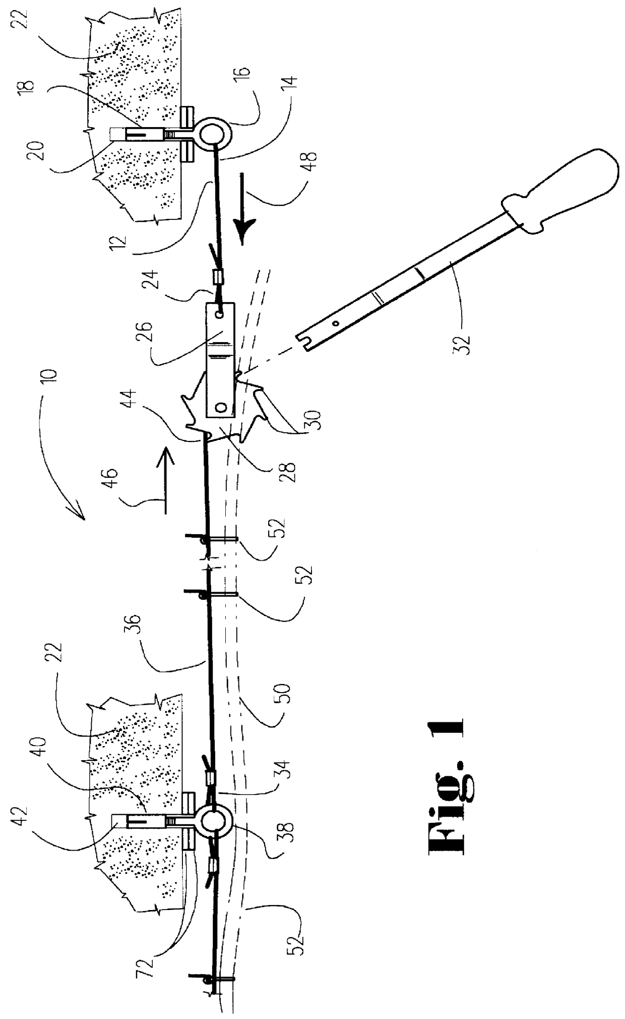 Telecommunication cabling suspension system for ceiling and plenum areas