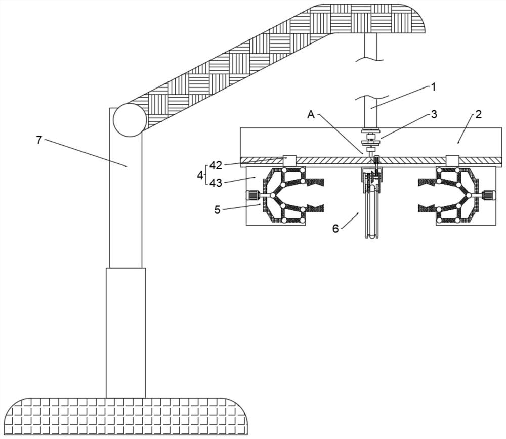 Floor slab lifting device for fabricated building