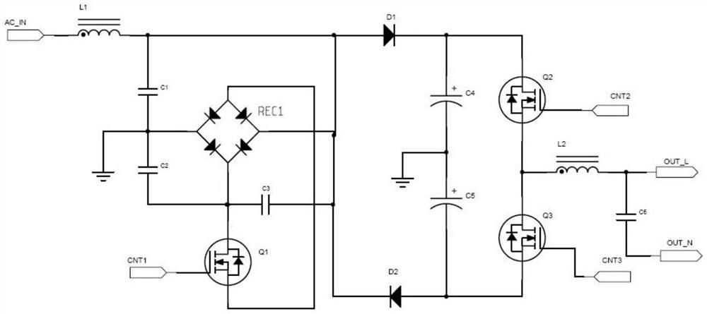 Alternating current fan speed regulation circuit