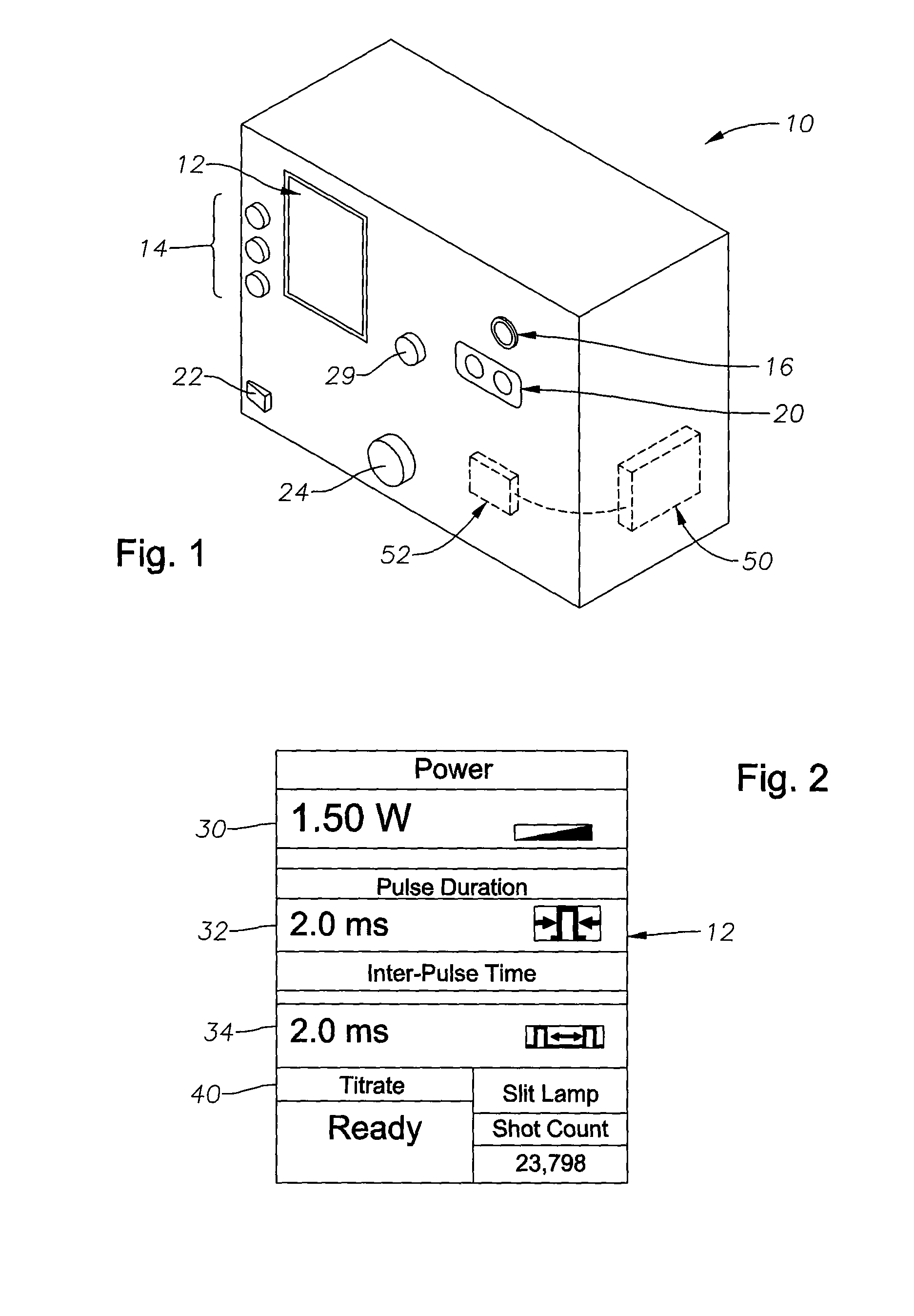 Apparatus and method for auto-titrating a laser