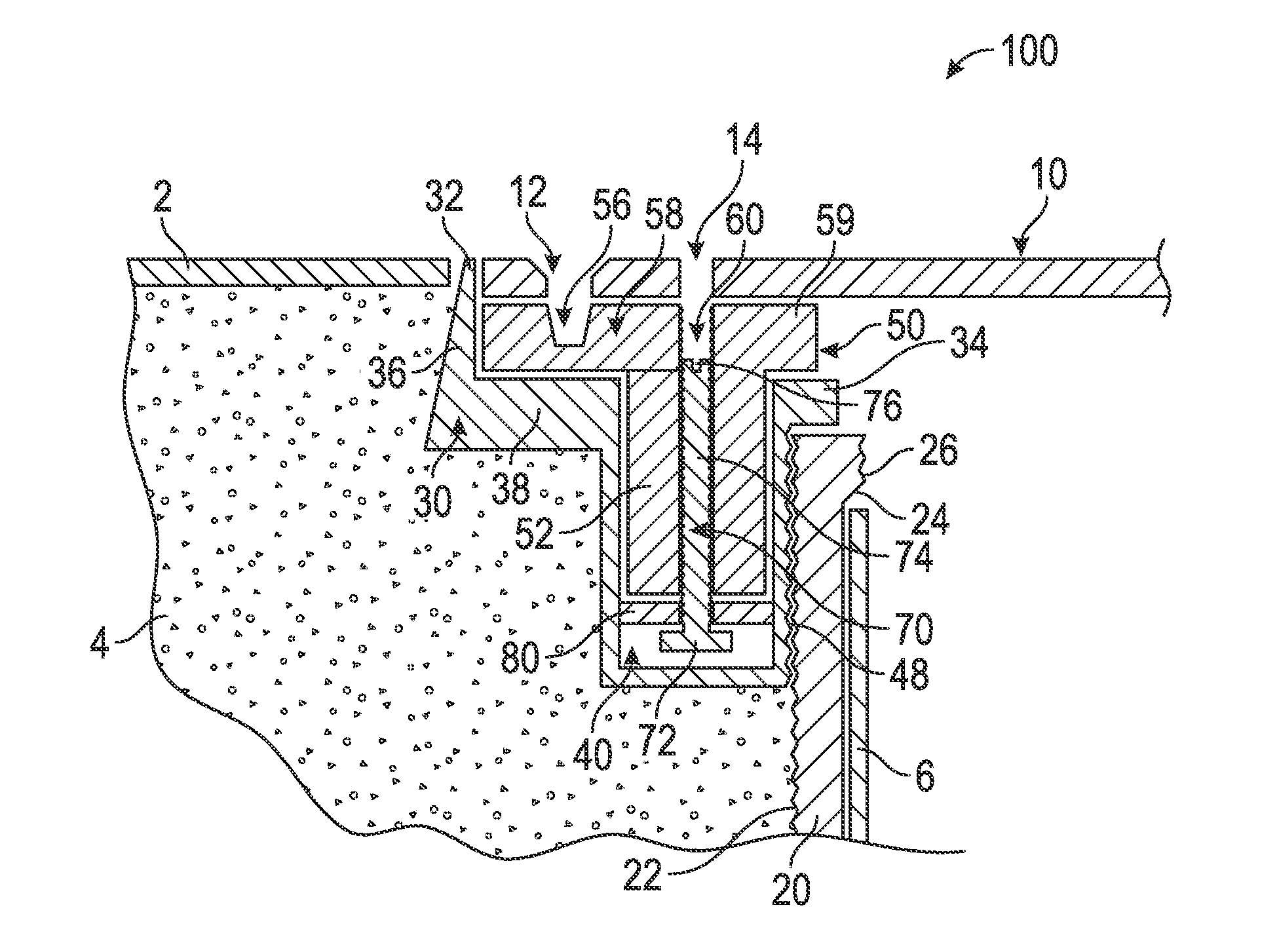 Drain and drain leveling mechanism