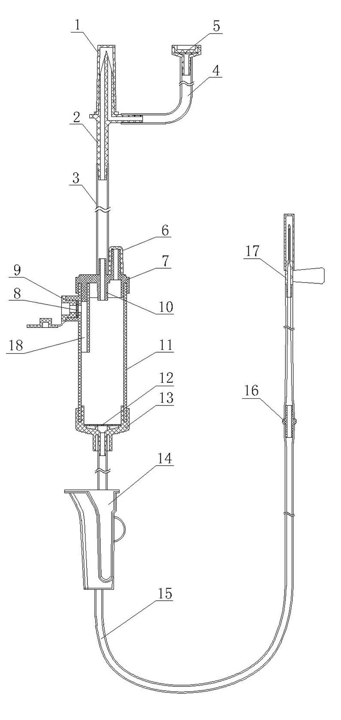 Medical intravenous infusion set