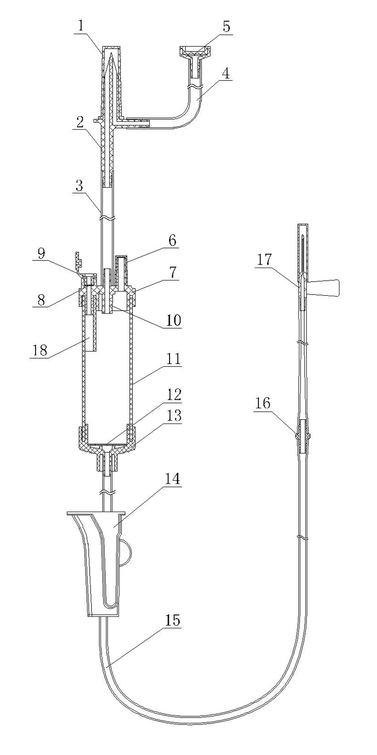 Medical intravenous infusion set