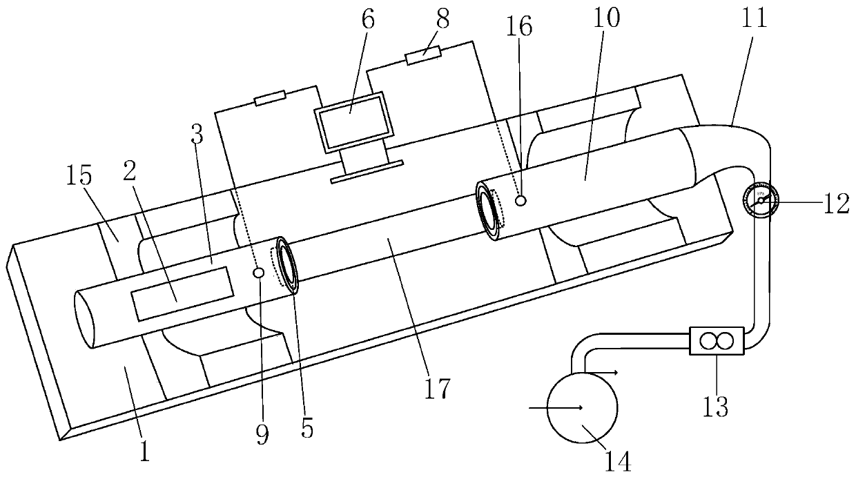 Tobacco product cigarette holder cooling performance testing device and method