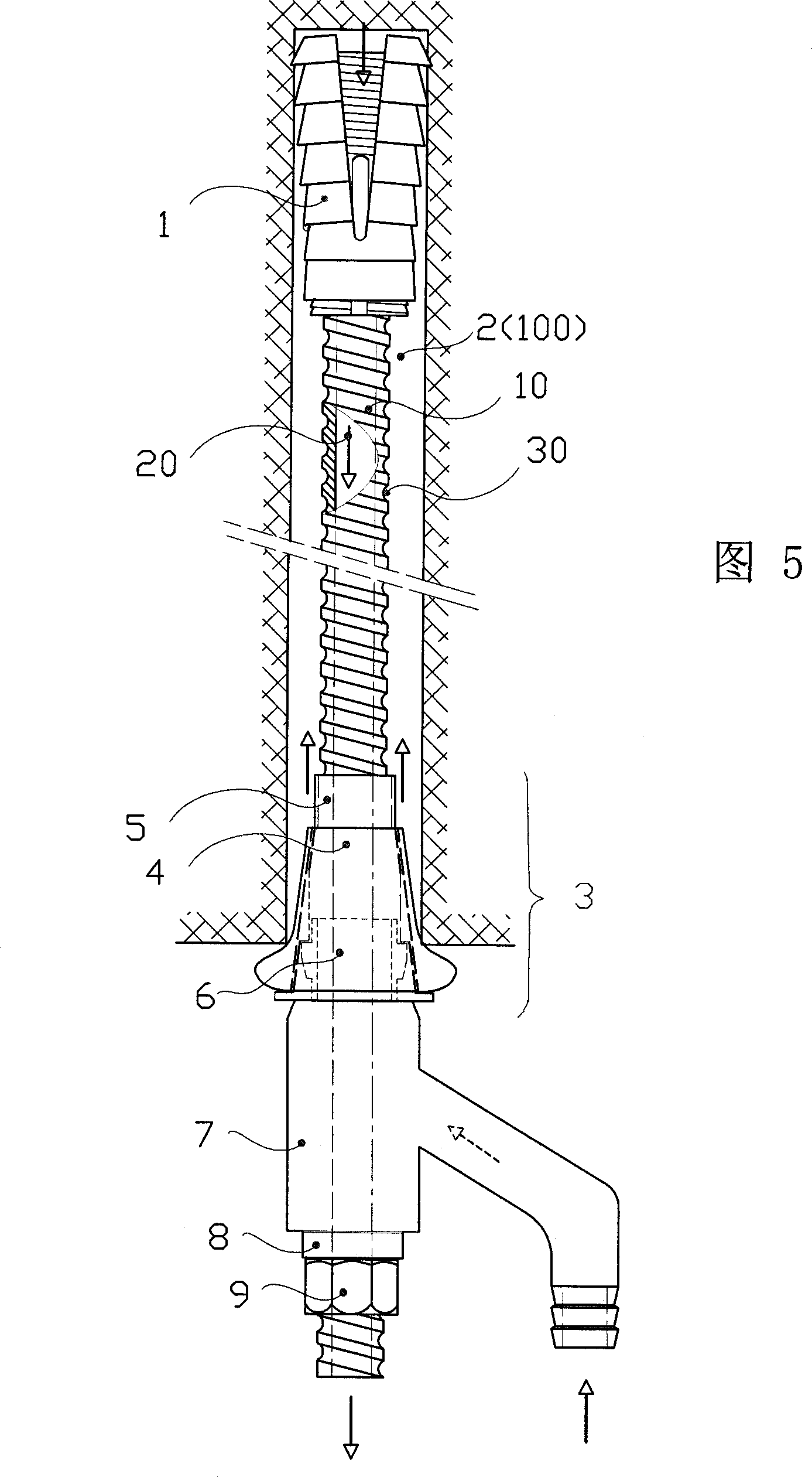Multifunction pulp stopping plug for anchor rod and its pulp filling adaptor